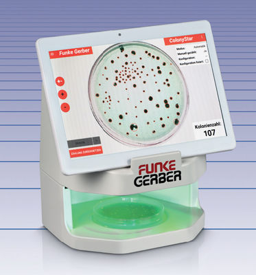 Évaluation bactérienne de compteur de colonies d'ISO9001 Colonystar de Petri Dishes